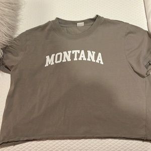 Aritzia Montana T Shirt Cropped Size Large